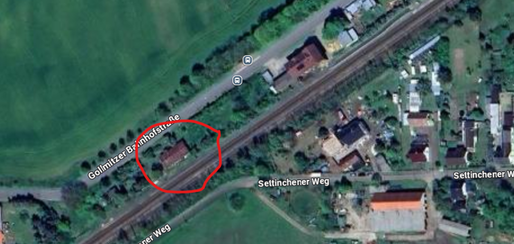 Wilfrieds Haus von oben